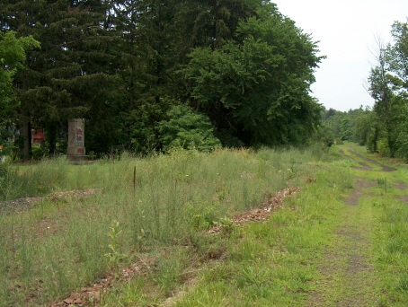View from abandoned trackbed
