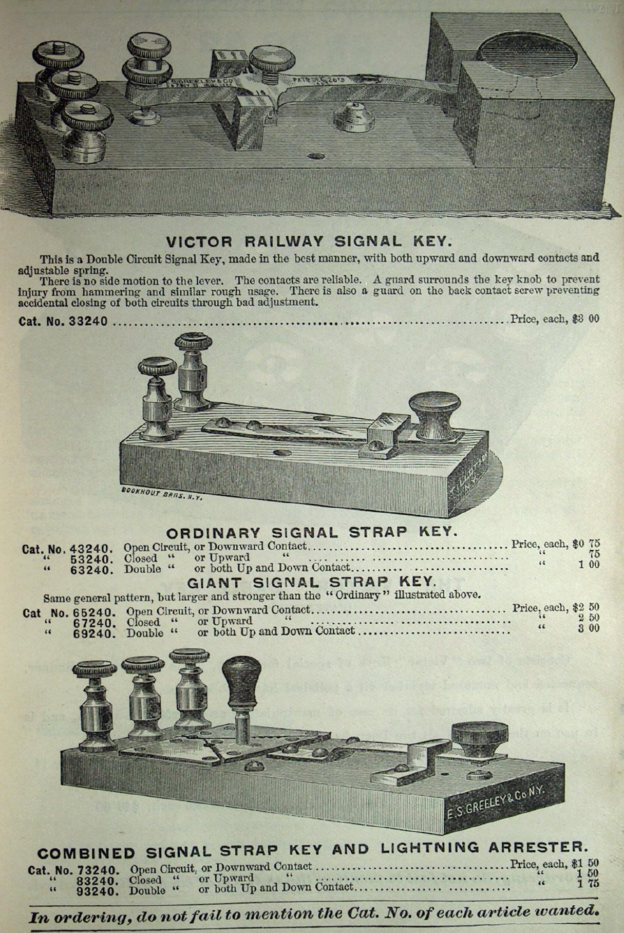 From: E.S. Greeley Catalog