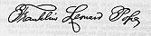 Mr.Pope's Signature is an example of the spectacular penmanship typical of early telegraphers